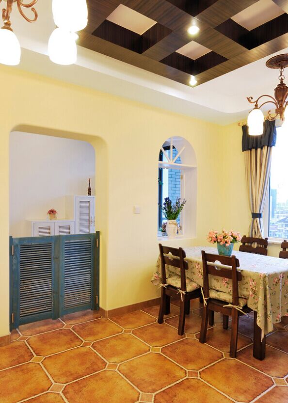 家裝效果圖－地中海風格餐廳裝修效果圖.jpg