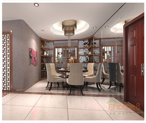 紫荊花園灰白格調客廳裝修效果圖