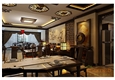 金色世紀客廳餐廳田園風格裝修效果圖