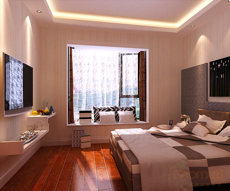 東岸花園主人房簡單裝修效果圖1