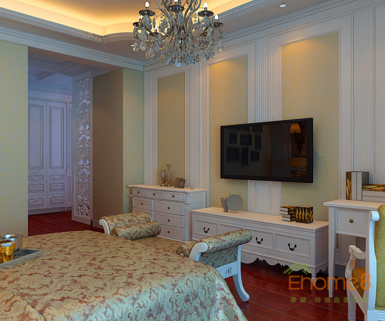 東郡地中海風(fēng)格138平米客房裝修效果圖3