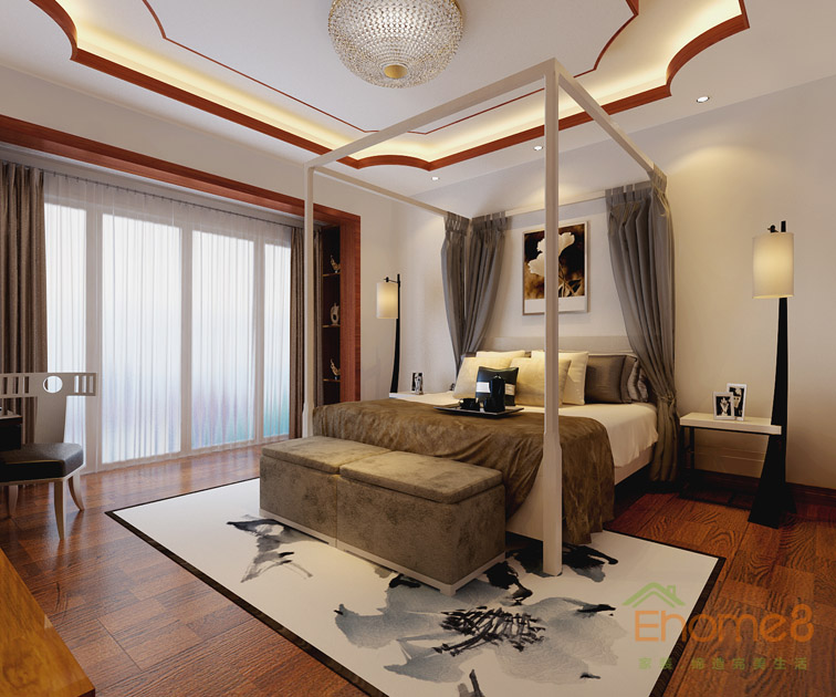 鳳嶺一號145平米四房兩廳歐式經典公主房裝修效果圖1