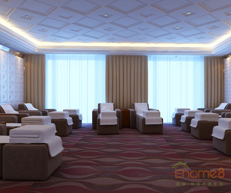 田園風金秀華東大酒店大廳按摩裝修效果圖12