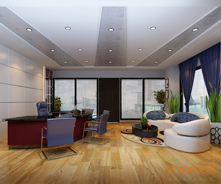 現(xiàn)代風(fēng)辦公室裝修效果圖12