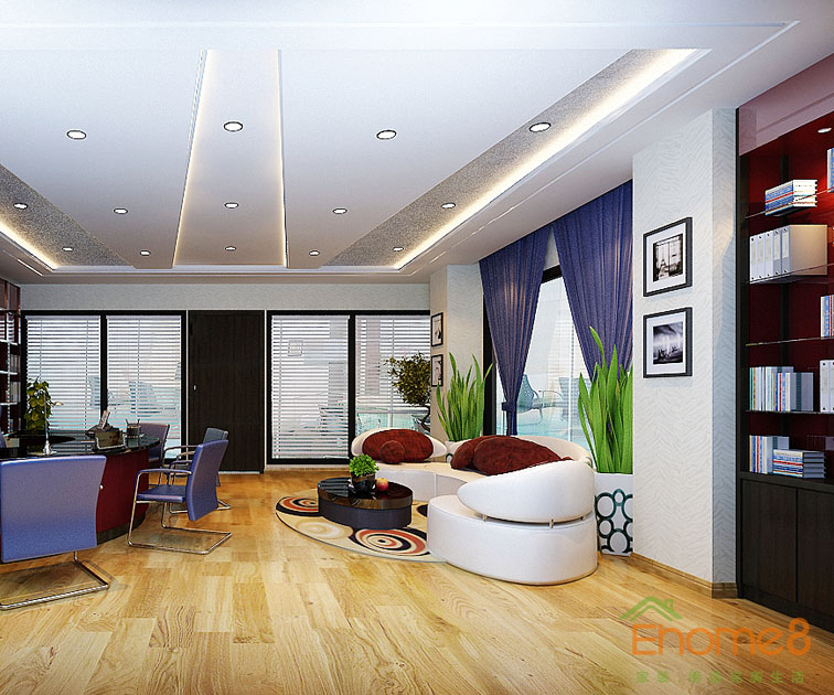 現(xiàn)代風(fēng)辦公室裝修效果圖11234