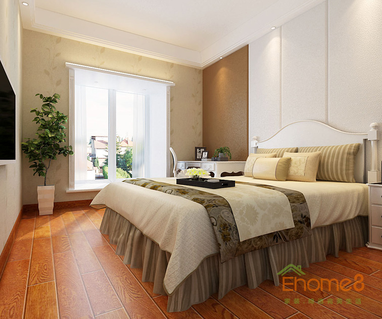 三房一廳112㎡歐洲復(fù)古風(fēng)格客房裝修效果圖12