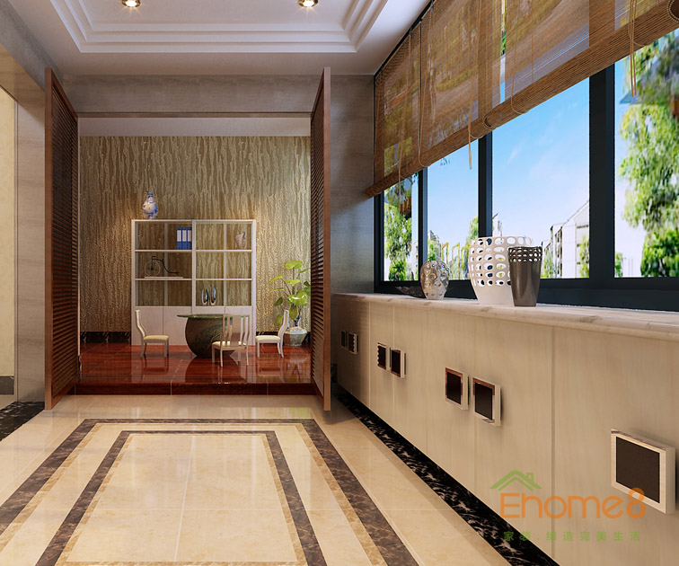 73㎡兩房一廳法式風(fēng)格陽(yáng)臺(tái)裝修效果圖