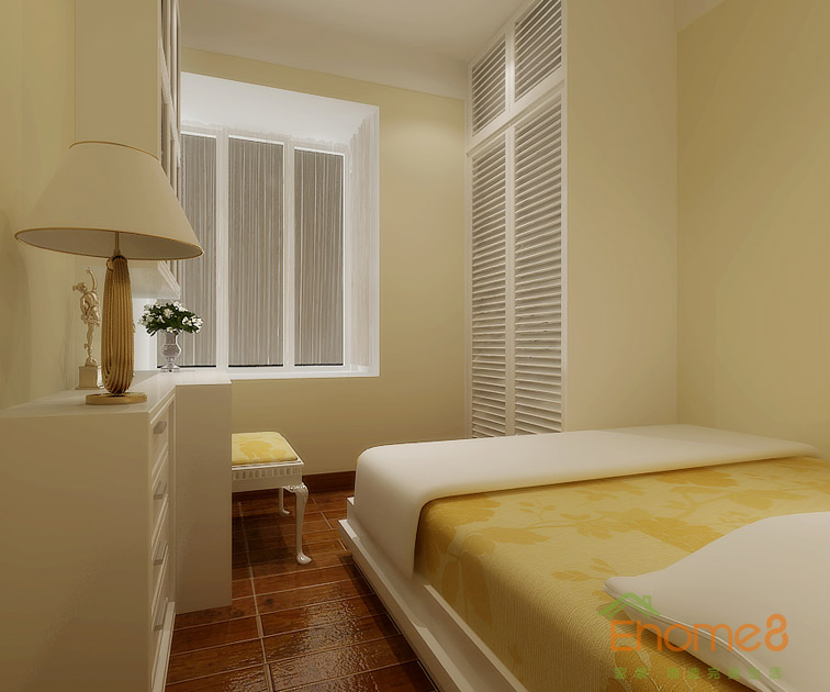 77㎡兩房一廳歐式風格臥室裝修效果圖321