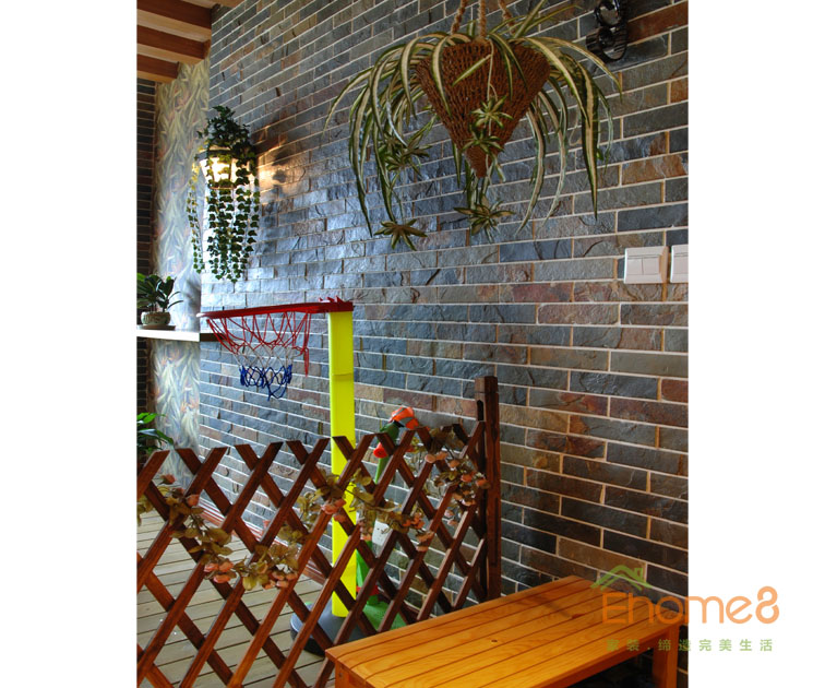 93㎡三房一廳田園風格休閑處裝修效果圖