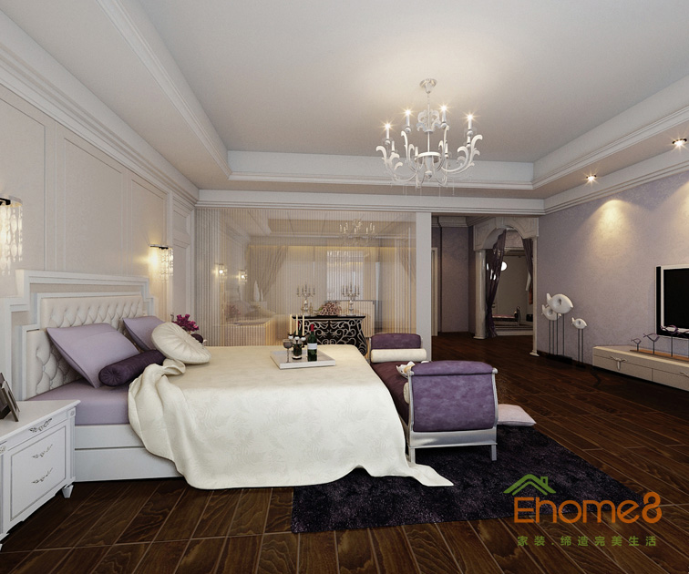186㎡躍層歐式風格臥室裝修效果圖85