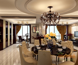 山語城158㎡四房兩廳法式風(fēng)格裝修效果圖