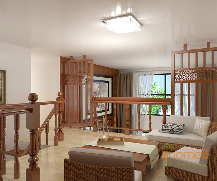 172㎡躍層法式風(fēng)格二樓休閑處裝修效果圖