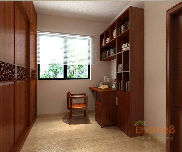 172㎡躍層法式風(fēng)格書房裝修效果圖