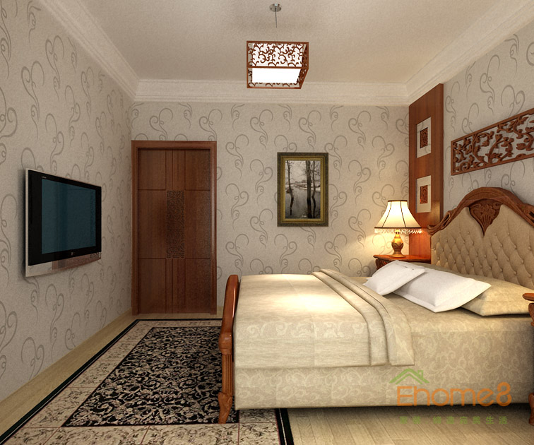 172㎡躍層法式風(fēng)格臥室裝修效果圖