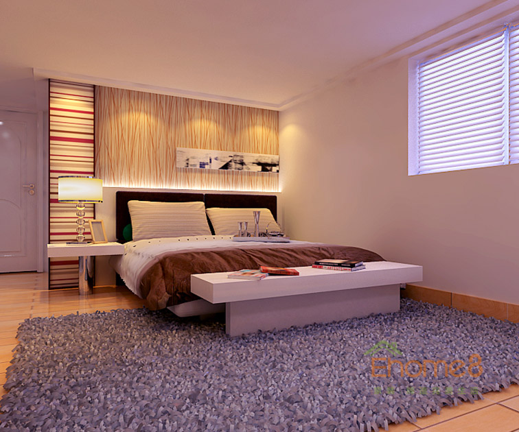 132㎡四房一廳歐式風(fēng)格臥室裝修效果圖