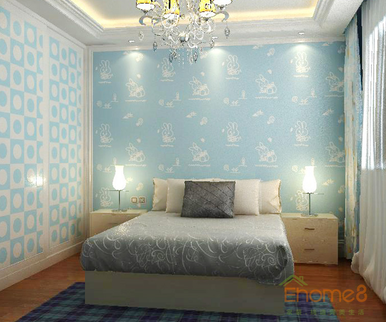 105㎡三房一廳歐式風格次臥裝修效果圖