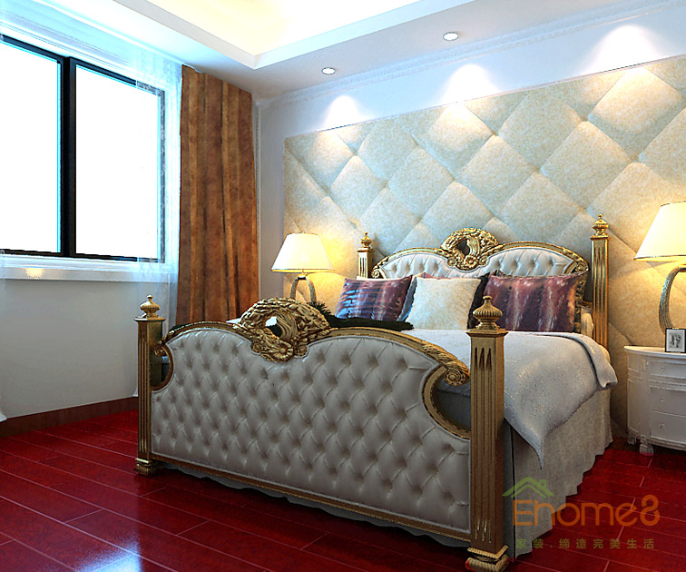 165㎡躍層歐式風格臥室裝修效果圖